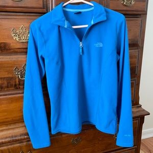 The North Face medium 1/4 zip fleece, TKA 100, blue